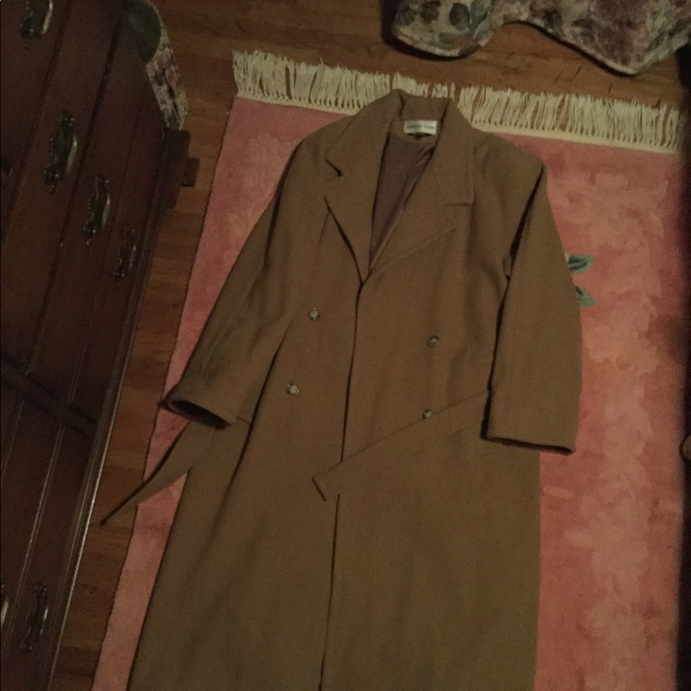 COPY - Camel Wool Coat, 80s vintage